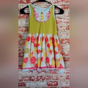 Floral Sleeveless Kids Top - Multicolor